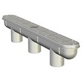 Molded Products Molded Products 25506-321-000 32 in. PVC Channel Main Drain with Sump; Gray - 40 per Box 25506-321-000